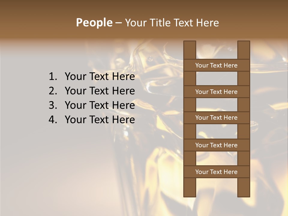Gold Wood Liquor PowerPoint Template