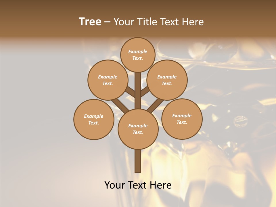 Gold Wood Liquor PowerPoint Template