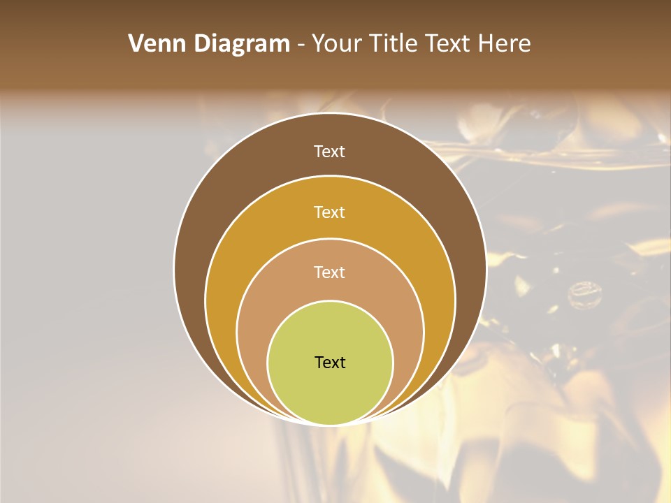 Gold Wood Liquor PowerPoint Template