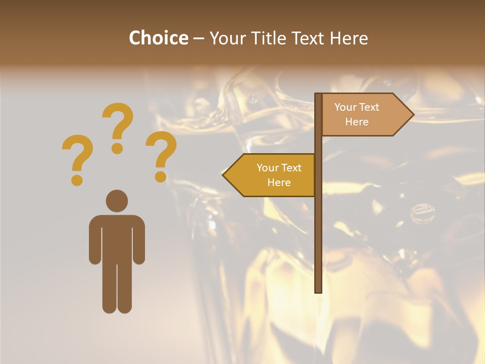 Gold Wood Liquor PowerPoint Template