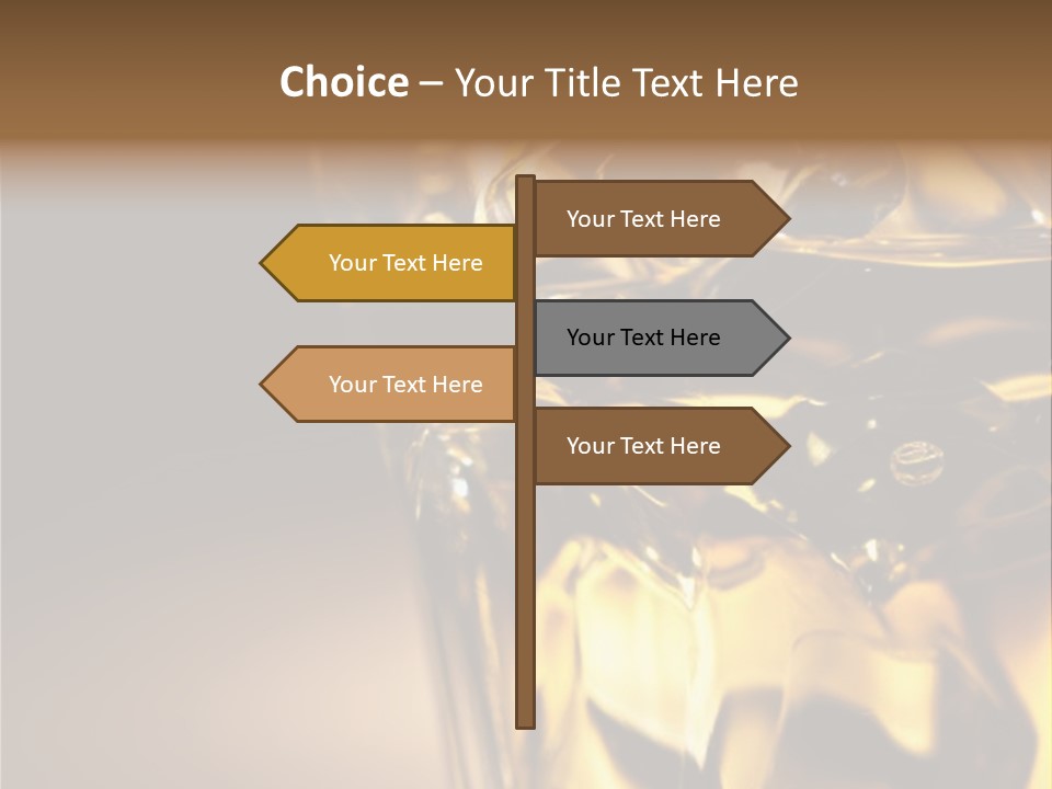 Gold Wood Liquor PowerPoint Template