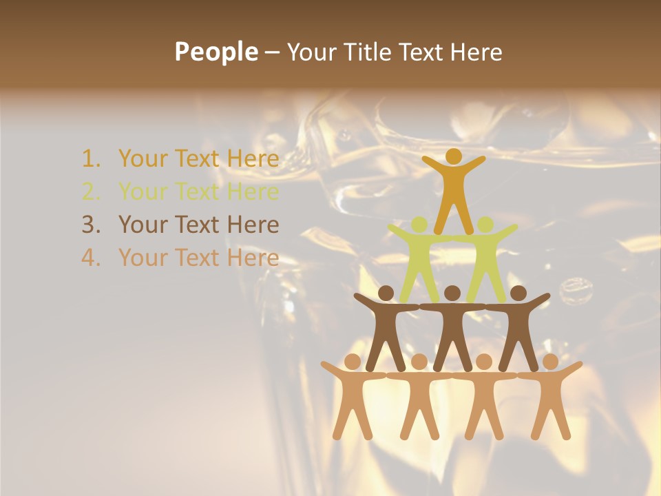 Gold Wood Liquor PowerPoint Template