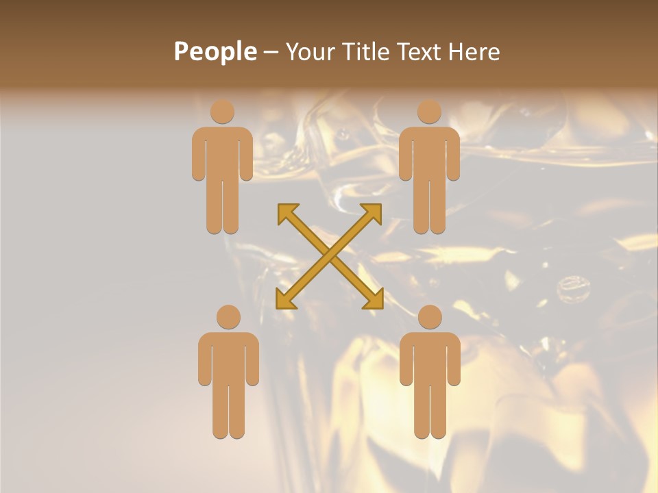 Gold Wood Liquor PowerPoint Template