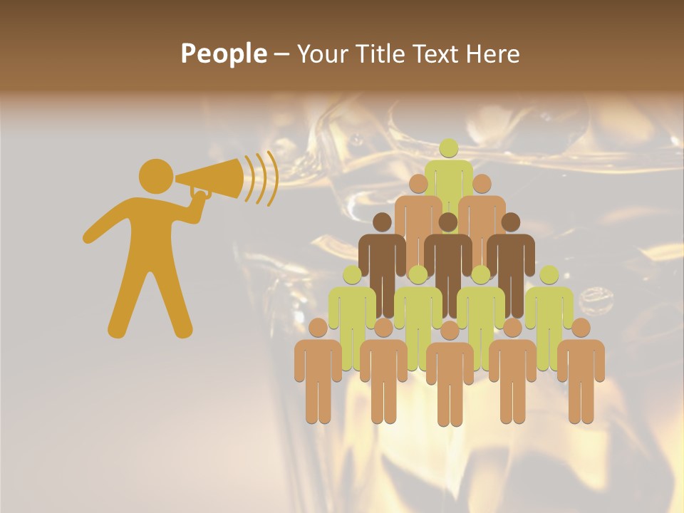 Gold Wood Liquor PowerPoint Template