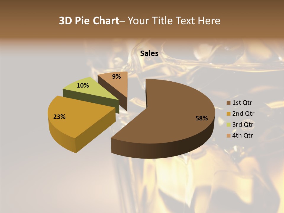Gold Wood Liquor PowerPoint Template