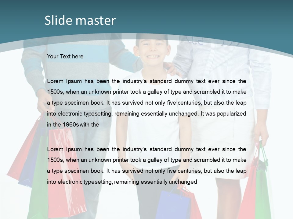 Shopping Couple Youth PowerPoint Template