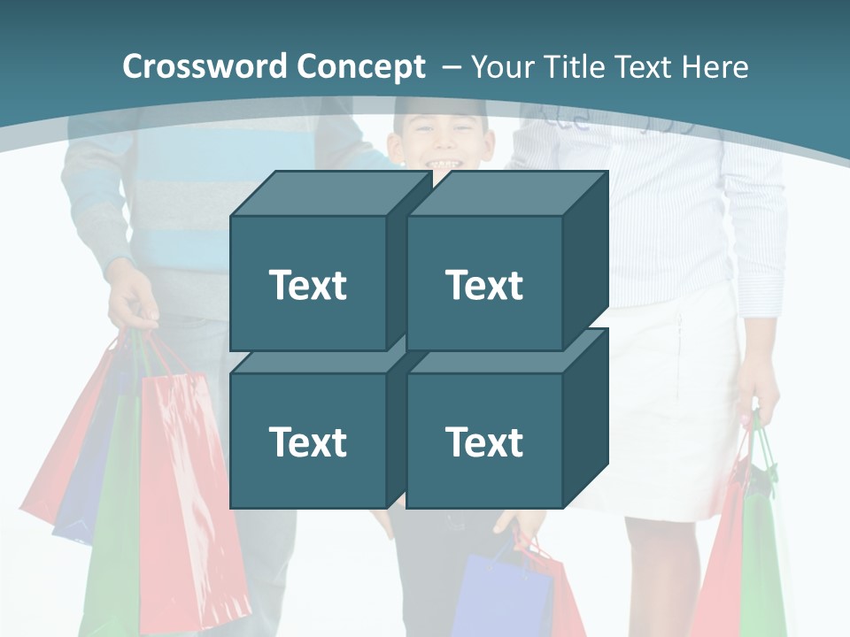 Shopping Couple Youth PowerPoint Template