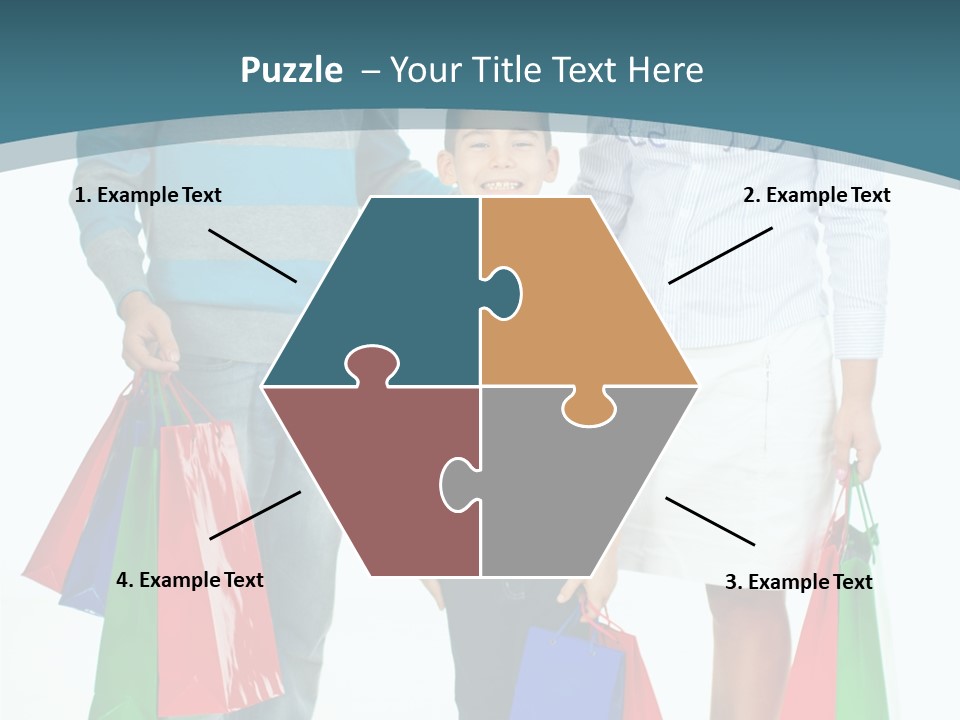 Shopping Couple Youth PowerPoint Template