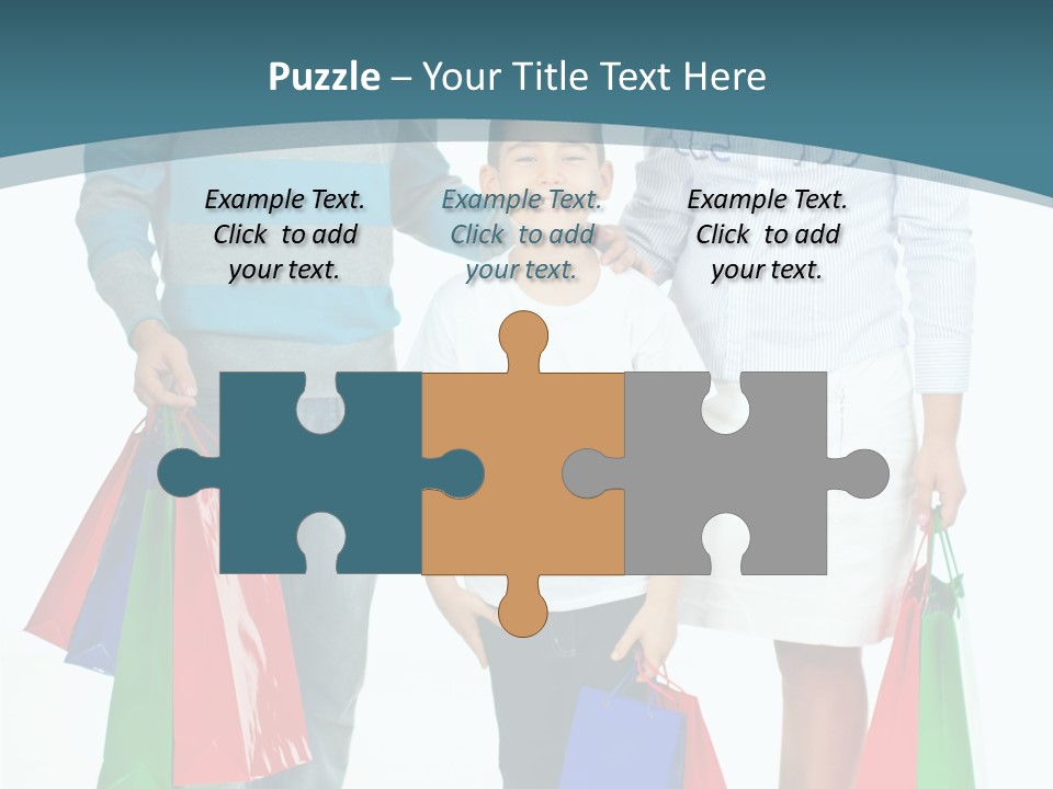 Shopping Couple Youth PowerPoint Template