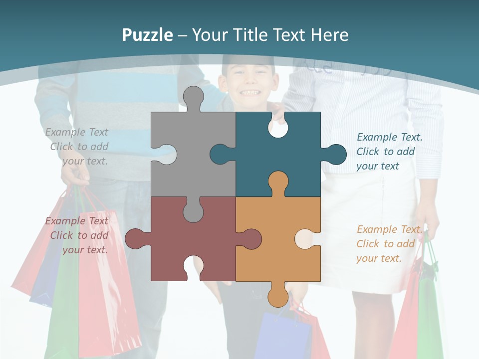 Shopping Couple Youth PowerPoint Template