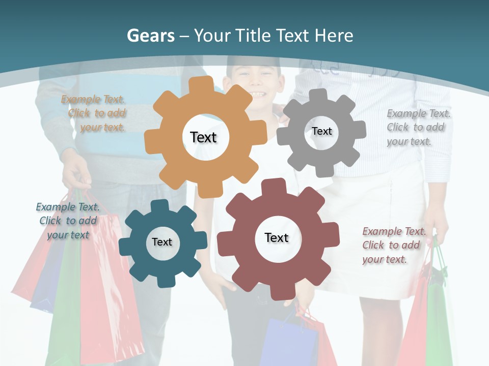 Shopping Couple Youth PowerPoint Template