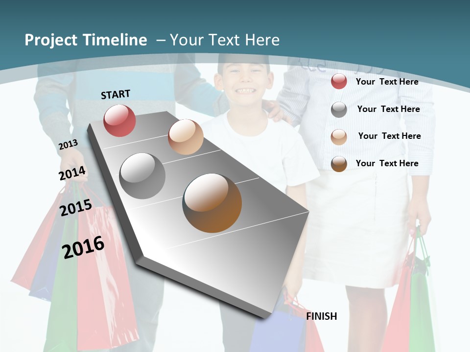 Shopping Couple Youth PowerPoint Template