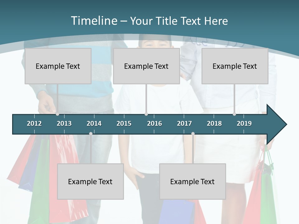 Shopping Couple Youth PowerPoint Template