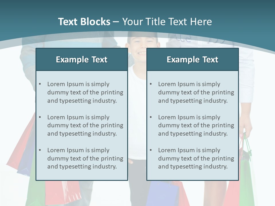 Shopping Couple Youth PowerPoint Template