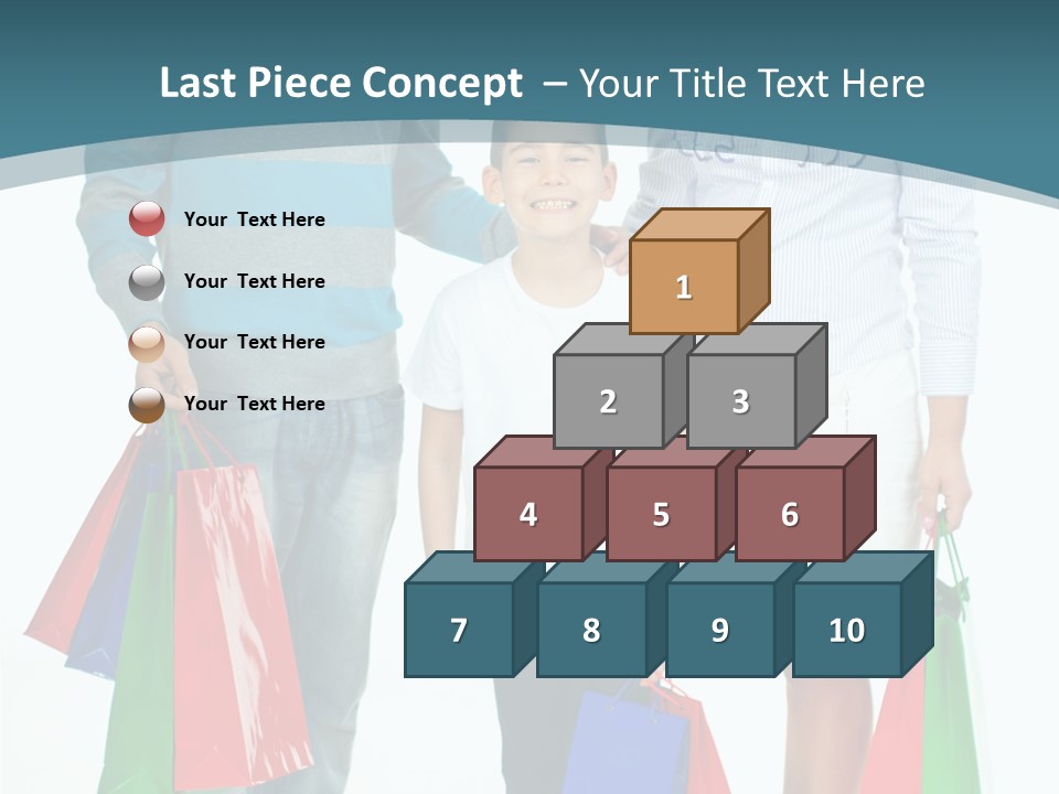 Shopping Couple Youth PowerPoint Template