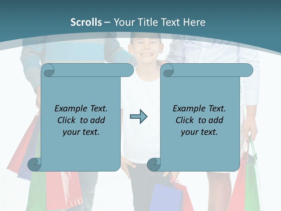 Shopping Couple Youth PowerPoint Template
