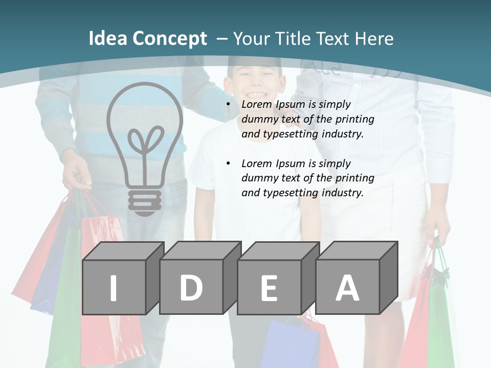 Shopping Couple Youth PowerPoint Template