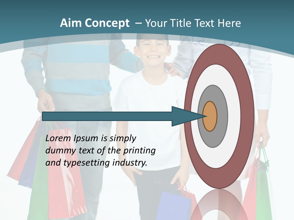 Shopping Couple Youth PowerPoint Template