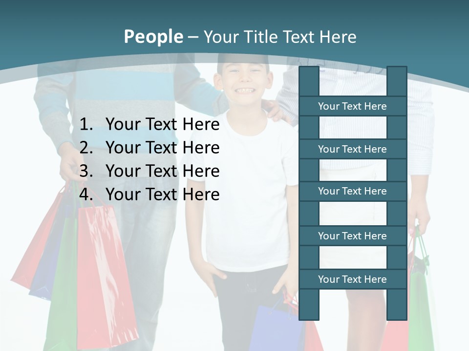 Shopping Couple Youth PowerPoint Template