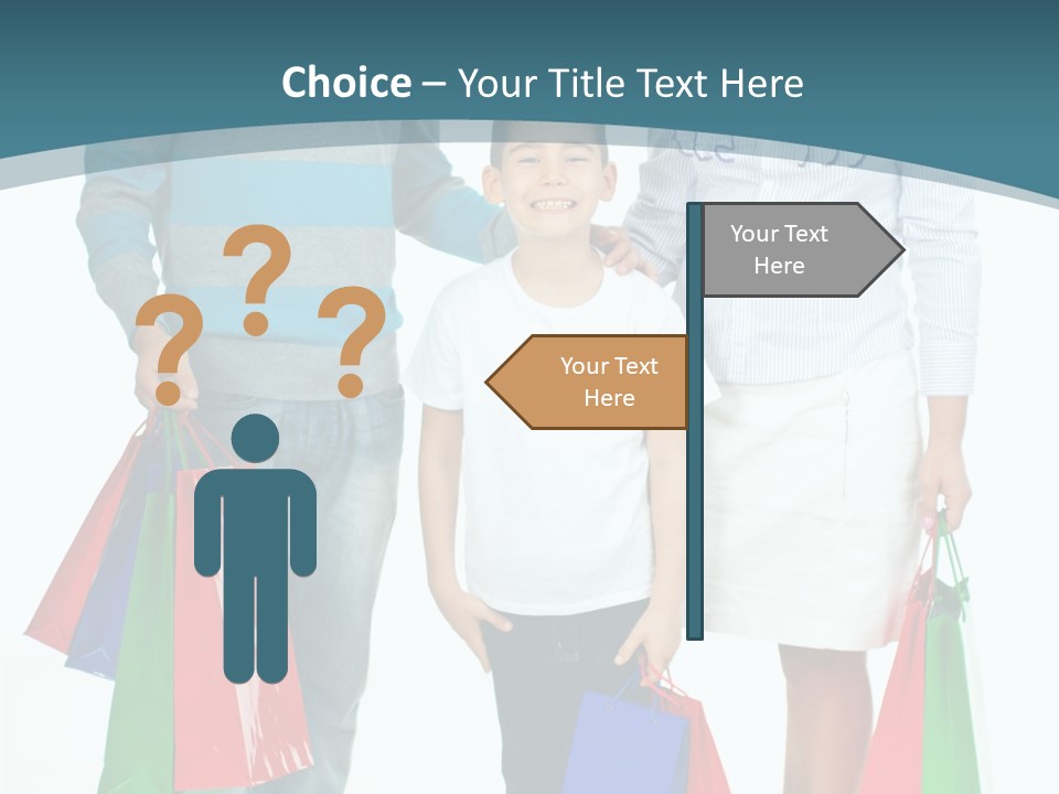 Shopping Couple Youth PowerPoint Template