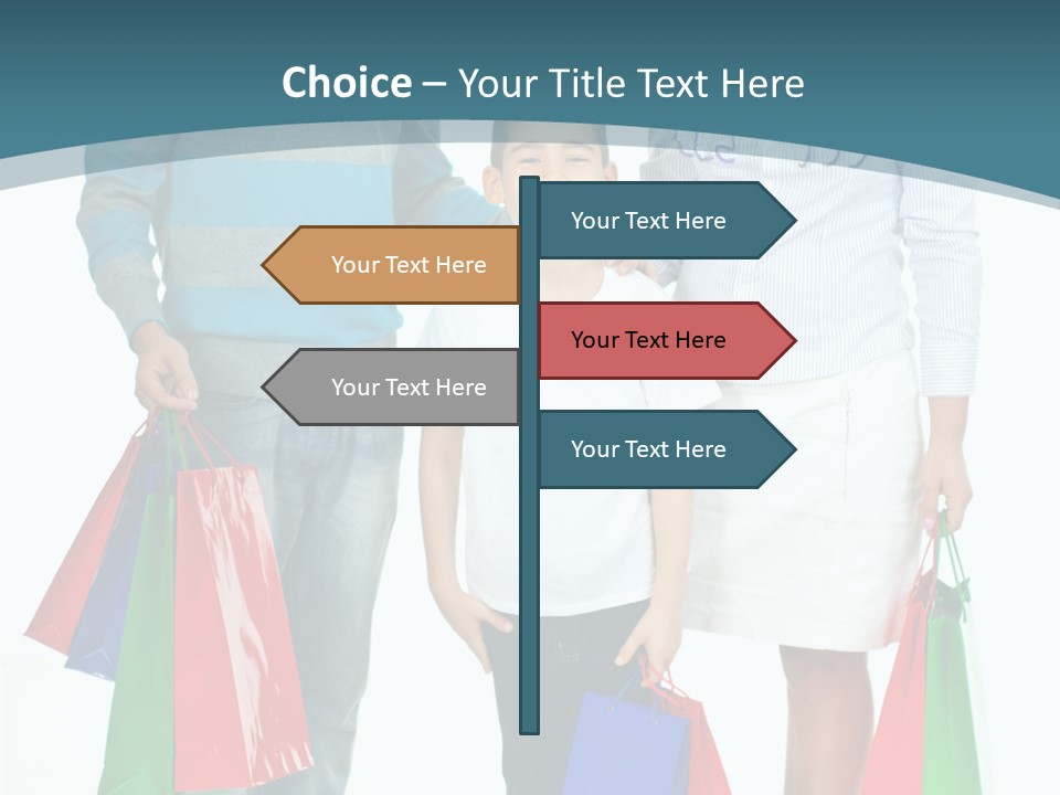 Shopping Couple Youth PowerPoint Template