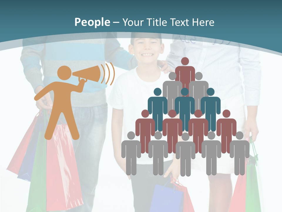 Shopping Couple Youth PowerPoint Template