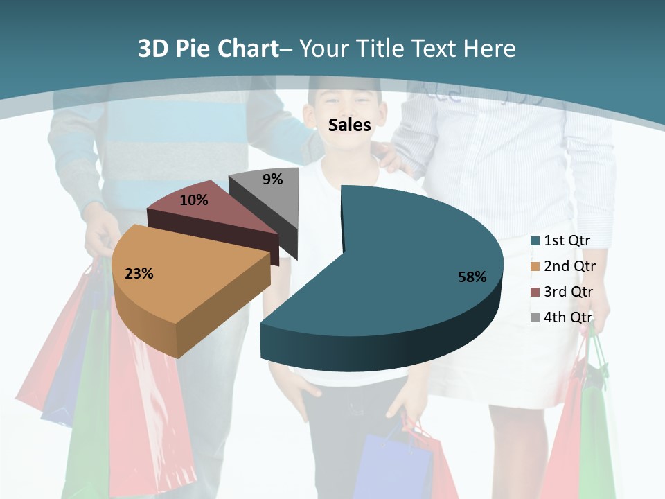 Shopping Couple Youth PowerPoint Template