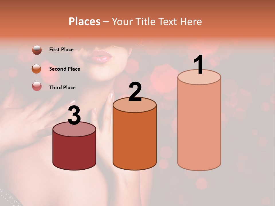 Young Attractive Celebrate PowerPoint Template