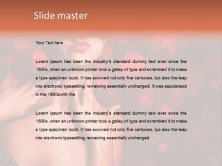 Young Attractive Celebrate PowerPoint Template