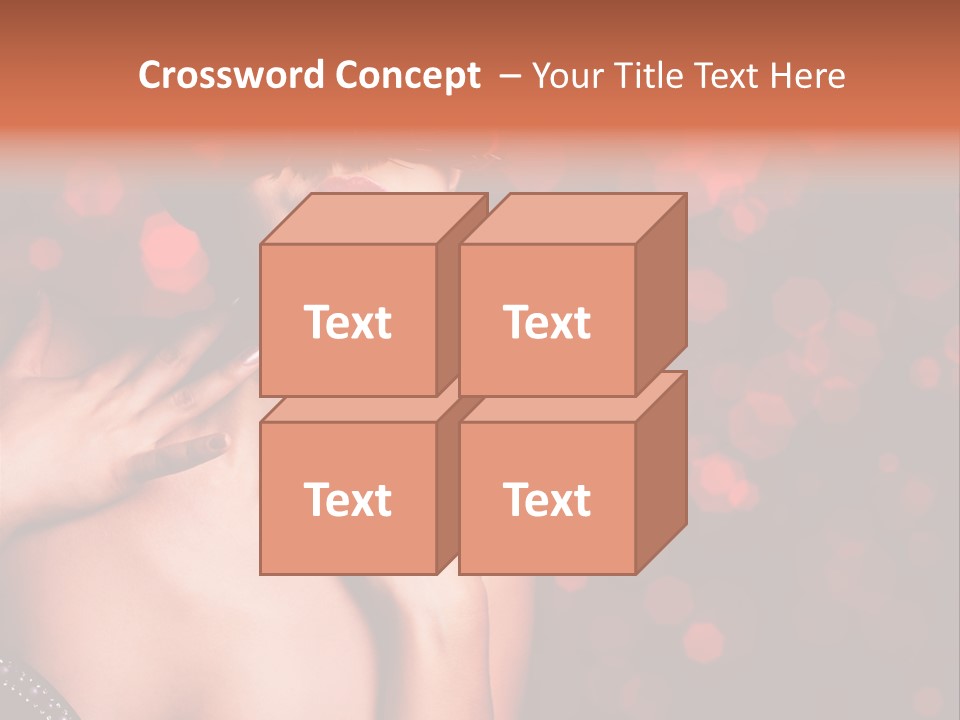 Young Attractive Celebrate PowerPoint Template