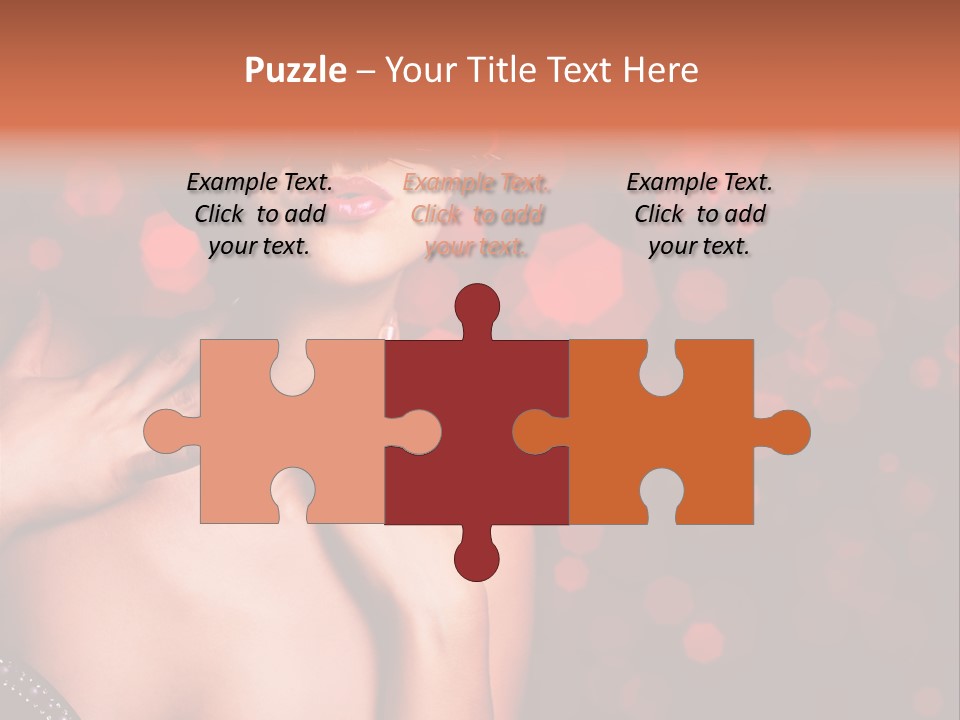 Young Attractive Celebrate PowerPoint Template