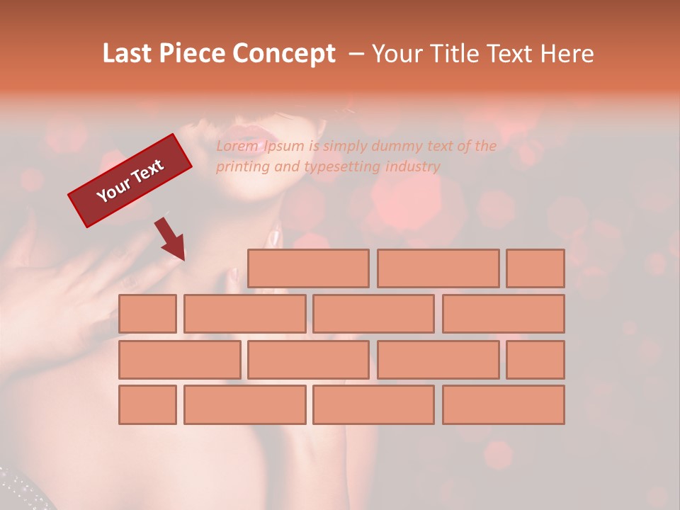 Young Attractive Celebrate PowerPoint Template