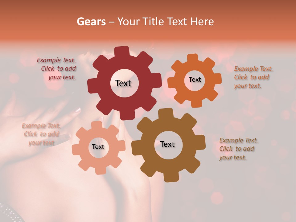 Young Attractive Celebrate PowerPoint Template
