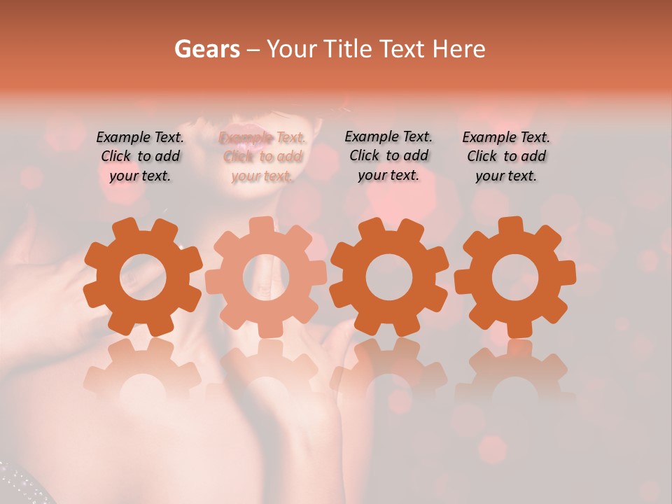 Young Attractive Celebrate PowerPoint Template