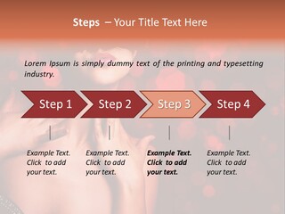Young Attractive Celebrate PowerPoint Template