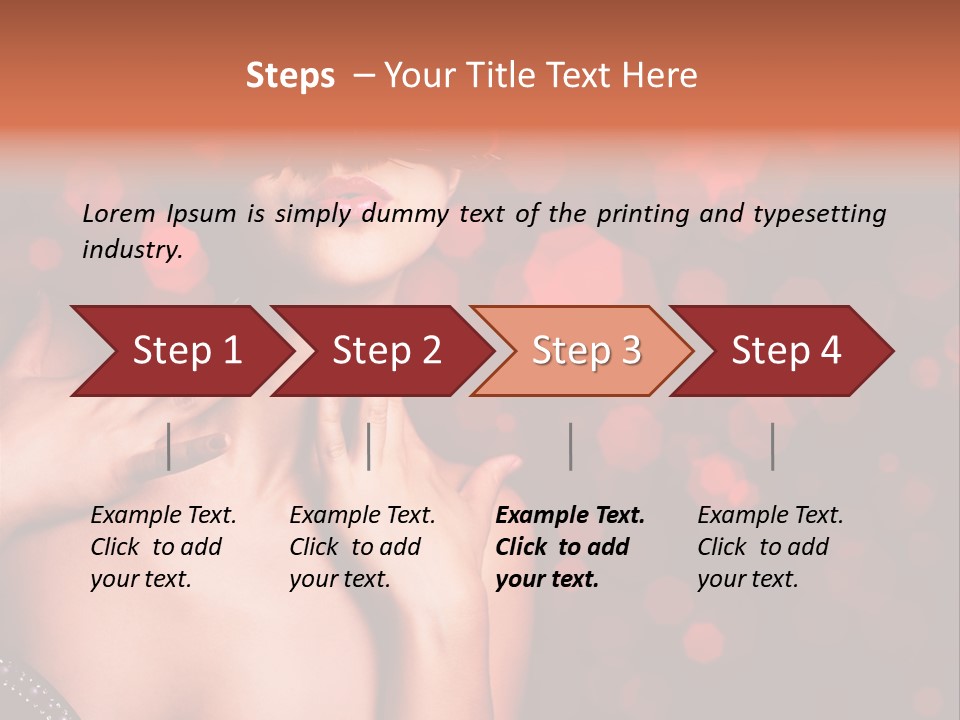 Young Attractive Celebrate PowerPoint Template