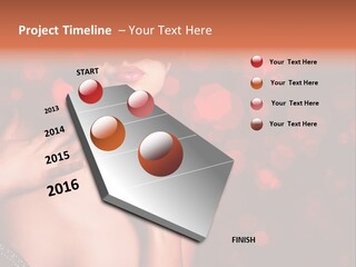 Young Attractive Celebrate PowerPoint Template