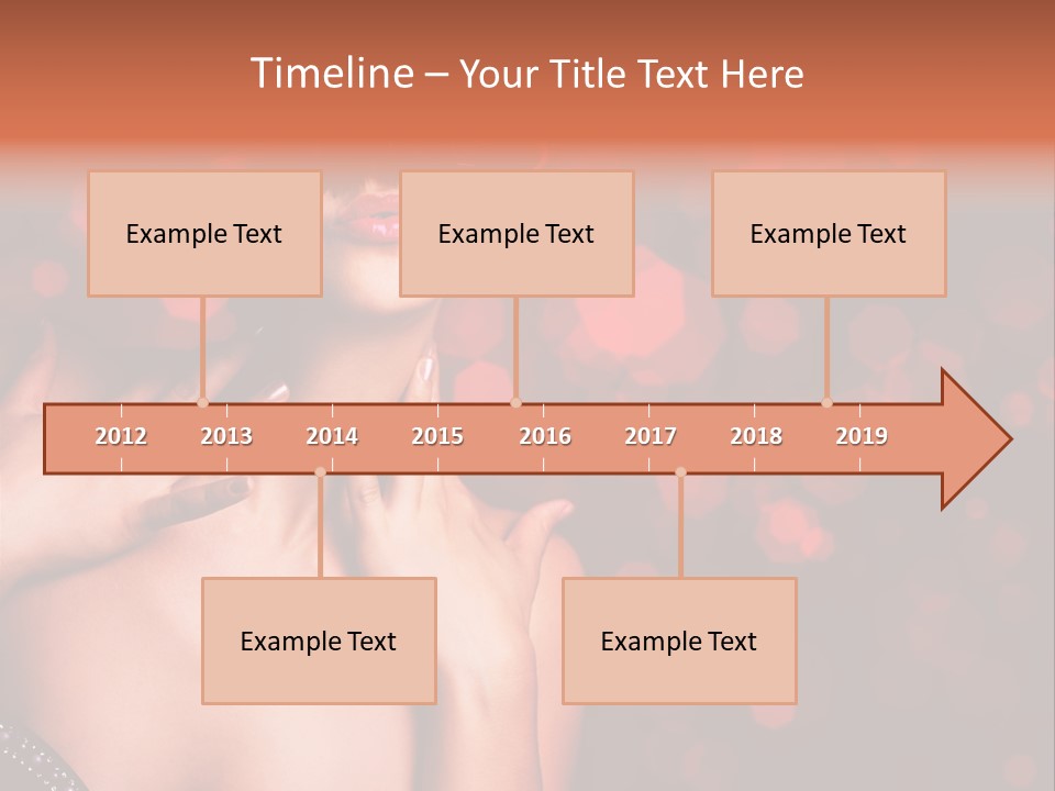 Young Attractive Celebrate PowerPoint Template