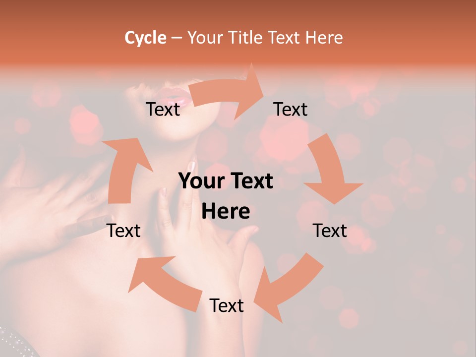 Young Attractive Celebrate PowerPoint Template