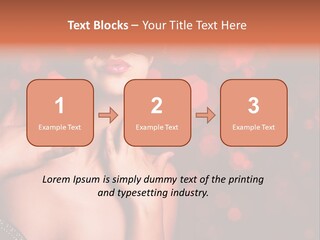 Young Attractive Celebrate PowerPoint Template