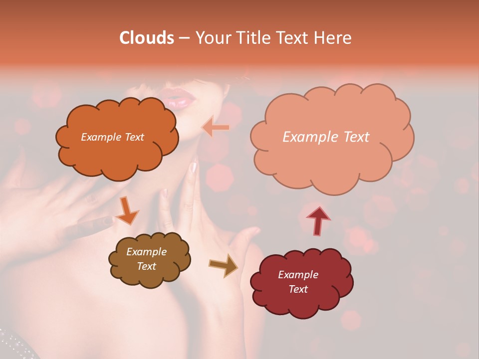 Young Attractive Celebrate PowerPoint Template