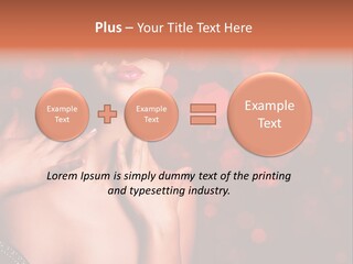 Young Attractive Celebrate PowerPoint Template