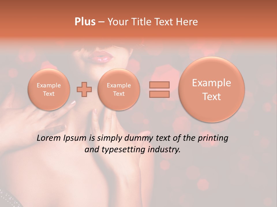 Young Attractive Celebrate PowerPoint Template