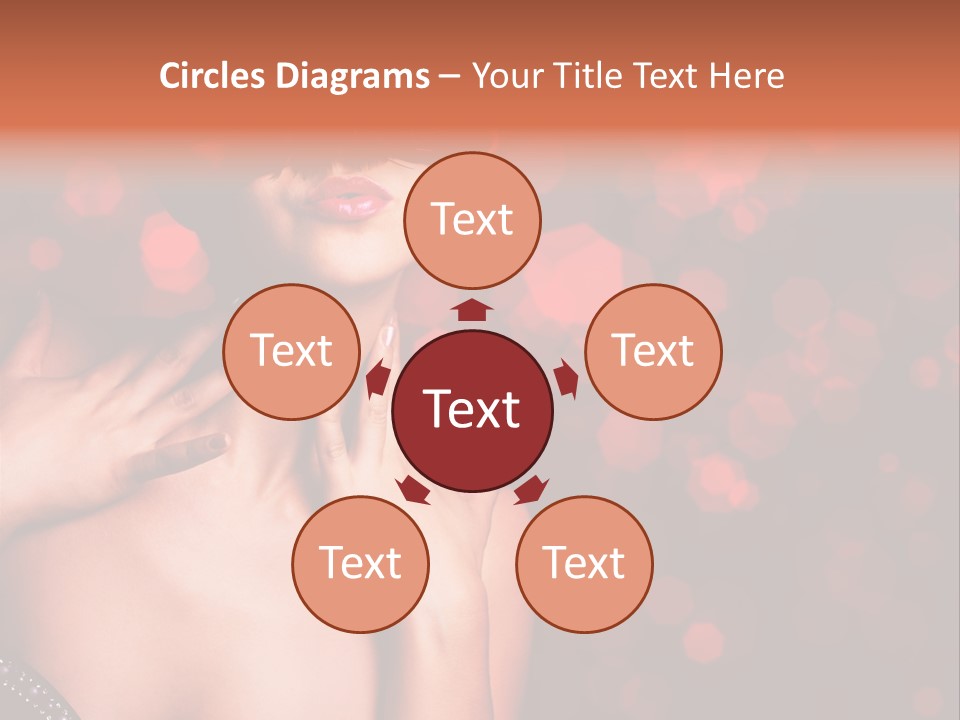Young Attractive Celebrate PowerPoint Template