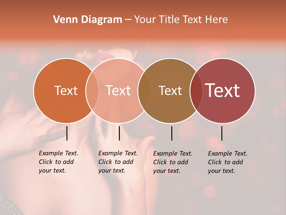 Young Attractive Celebrate PowerPoint Template