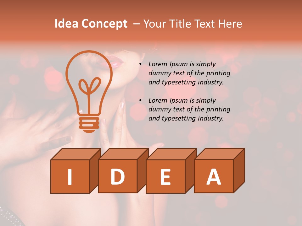 Young Attractive Celebrate PowerPoint Template