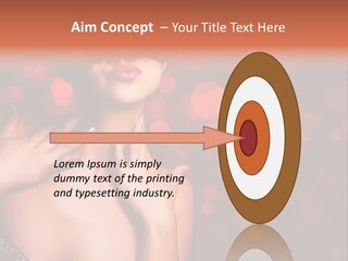 Young Attractive Celebrate PowerPoint Template