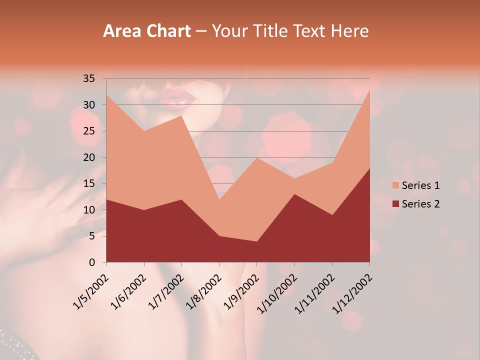 Young Attractive Celebrate PowerPoint Template