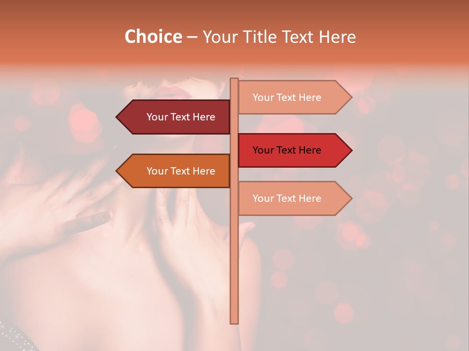 Young Attractive Celebrate PowerPoint Template