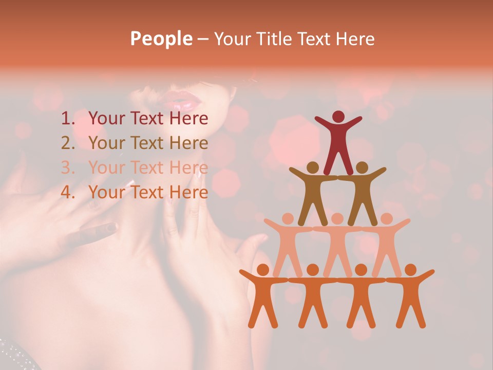 Young Attractive Celebrate PowerPoint Template